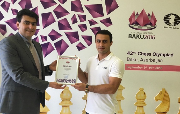 Farid Mansurov becomes celebrity ambassador of World Chess Olympiad